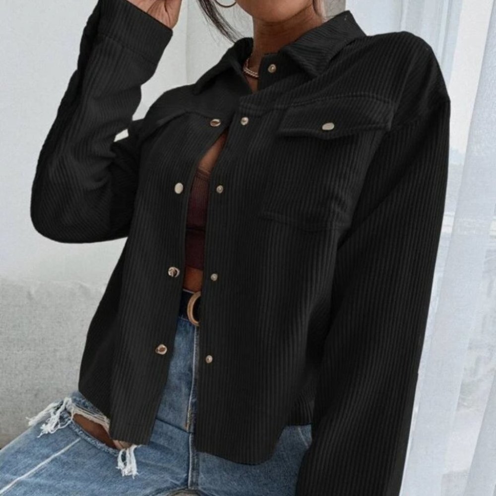 Minimalist CORDUROY BUTTON DOW JACKET FALL WINTER - Picture 2 of 7
